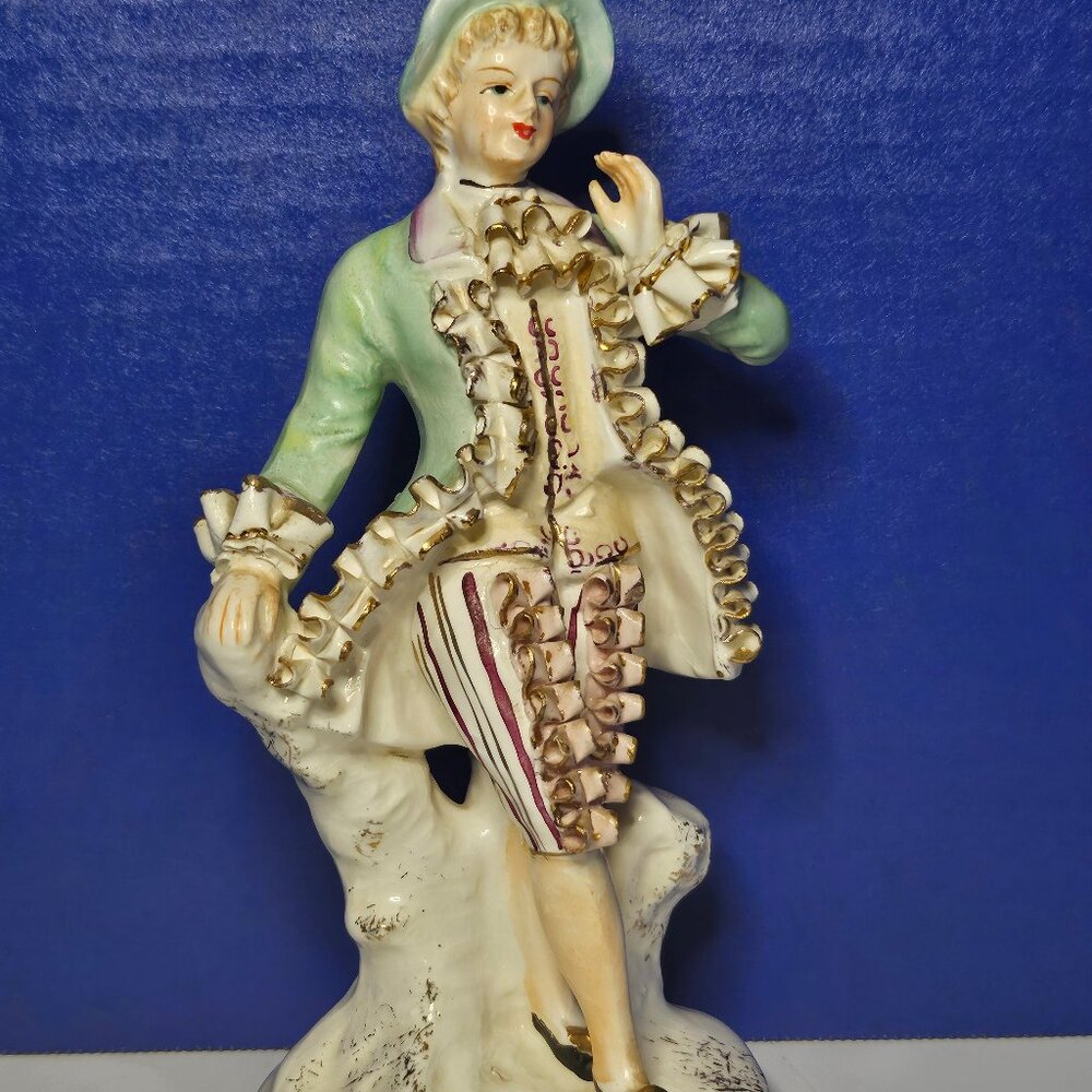 Mid Century Wales Made In Japan Bone China Victorian Man Figurine